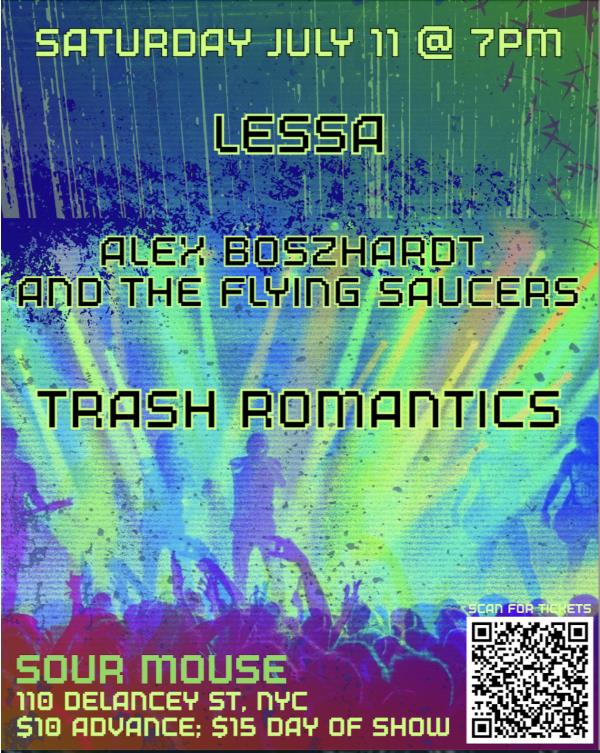 Lessa/Alex Boszhardt and The Flying Saucers/Trash Romantics: 